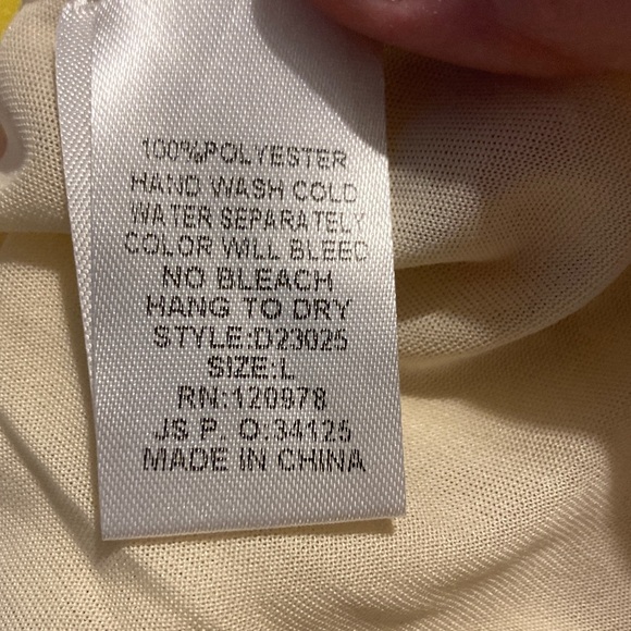 Entro Green and Orange Smocked Dress - Picture 6 of 6